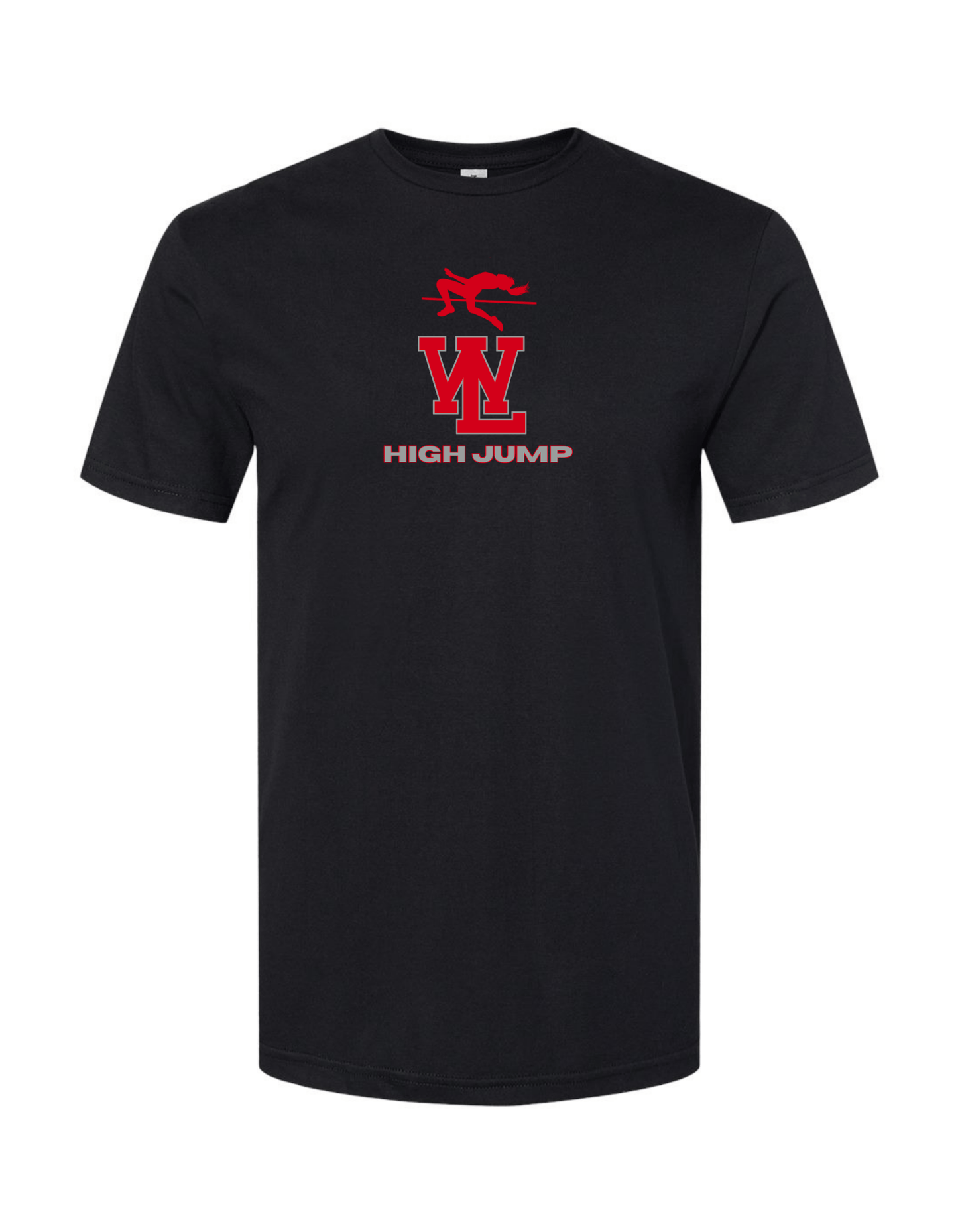 Black WL High Jump Tee: Female Graphic