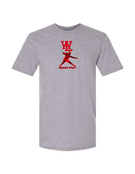 Gray WL Shot Put Tee: Male Graphic