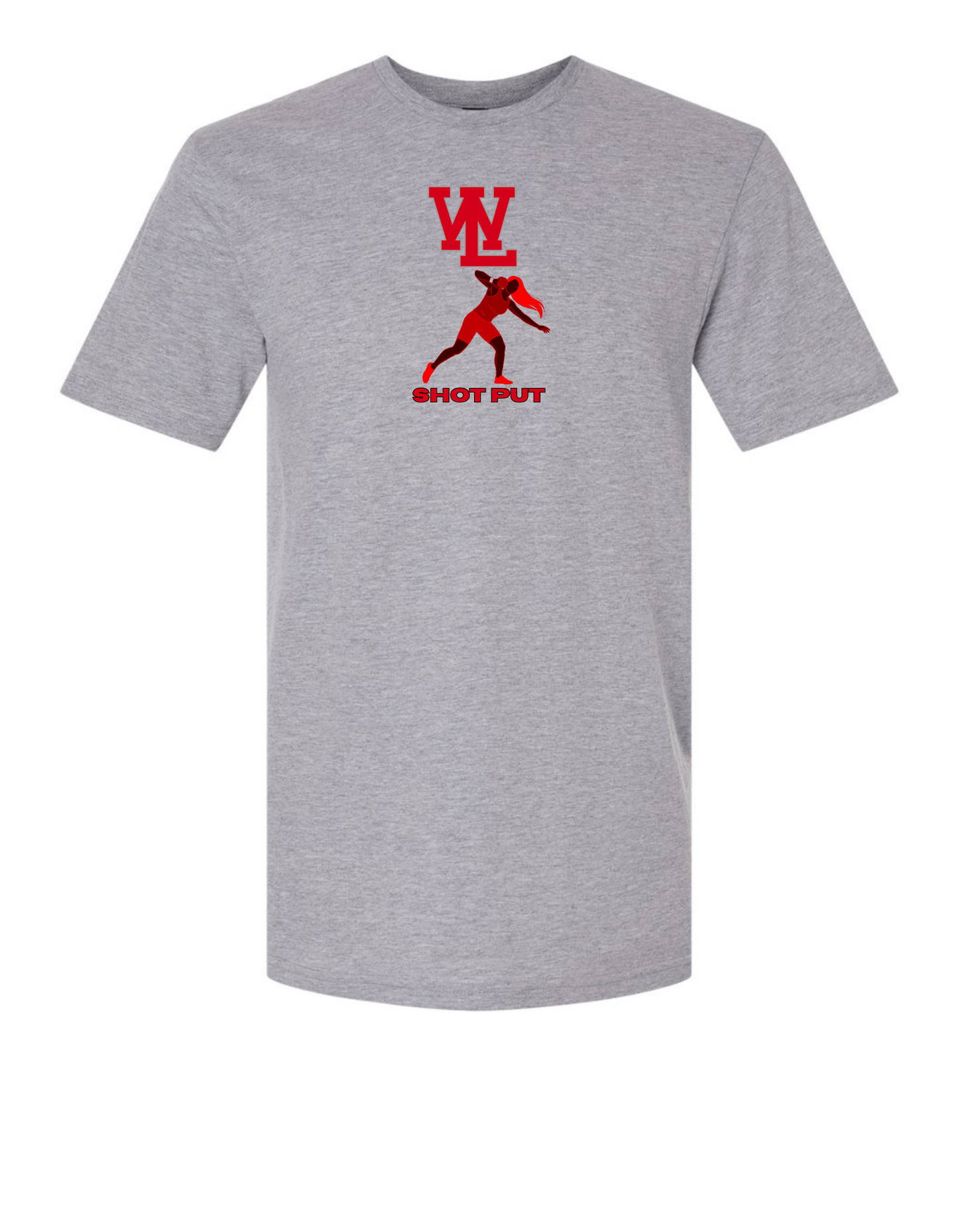 Gray WL Shot Put Tee: Female Graphic