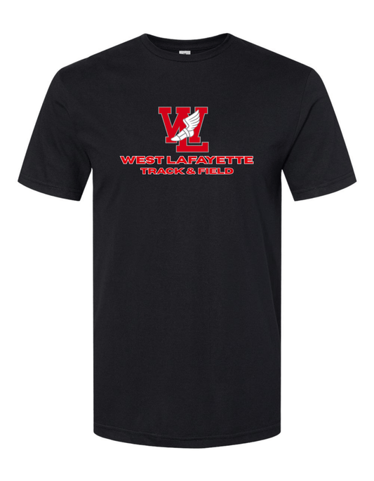 Black West Lafayette Track & Field Team Tee