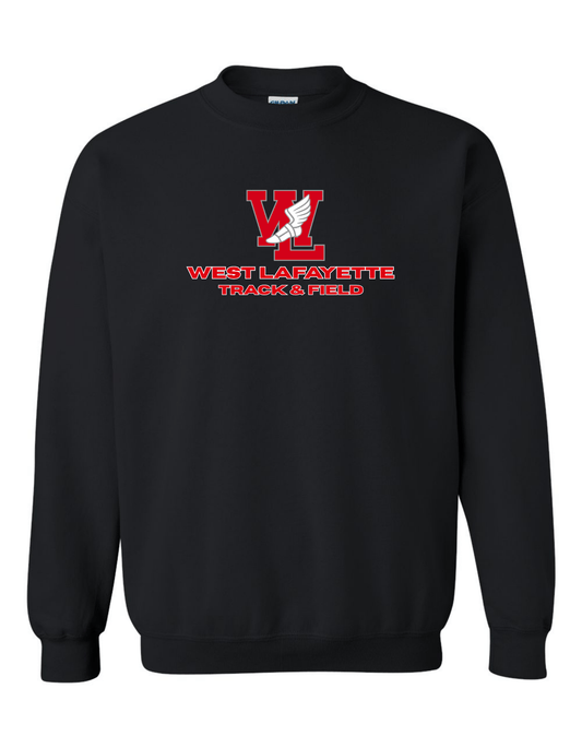 Black West Lafayette Track & Field Team Crewneck